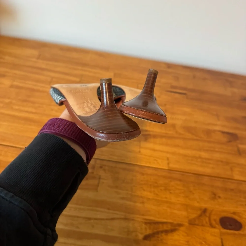 Kate Spade Red and White Plaid Heels - Picture 5 of 6